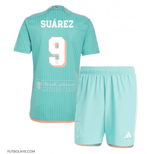 Camiseta Inter Miami Luis Suarez #9 Tercera Equipación para niños 2024-25 manga corta (+ pantalones cortos)